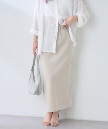 natural couture | ワッフル風カットソータイトスカート(スカート)
