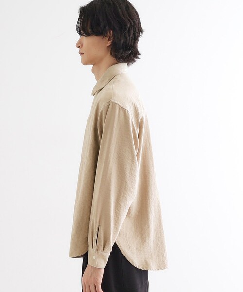 tk.TAKEO KIKUCHI（ティーケータケオキクチ）の「ビンテージフィブリルライクシャツ（シャツ/ブラウス・メンズ・ライトベージュ/サックスブルー/スミクロ・03/02）」の22枚目の写真