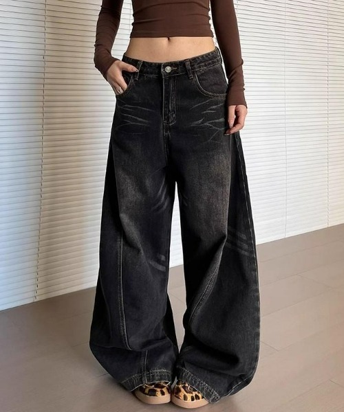 REBALANCE(リバランス)の「ワイドデニムパンツ(デニムパンツ・レディース・A・MEDIUM/LARGE/X-LARGE)」の7枚目の写真
