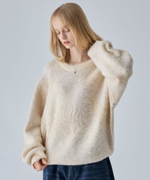 VELNUS（ベルナス）の「【VELNUS】Abstract loose shaggy design knit/アブストラクトルーズシャギーデザインニット（ニット/セーター）」