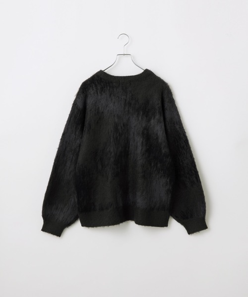 VELNUS(ベルナス)の「【VELNUS】Abstract loose shaggy design knit/アブストラクトルーズシャギーデザインニット(ニット/セーター・メンズ・ブルー/レッド/チャコールグレー・L/S/M)」の8枚目の写真