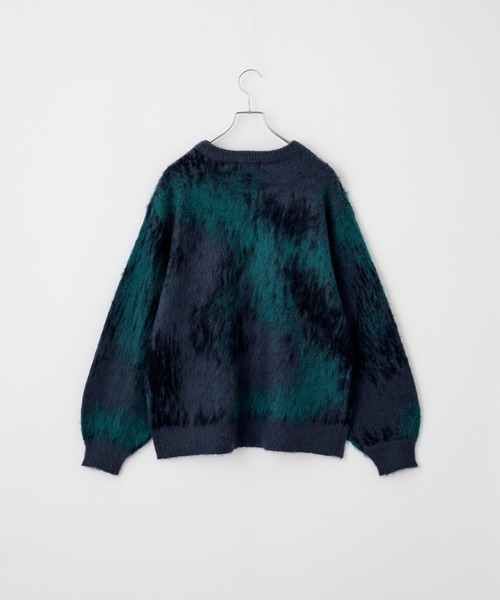 VELNUS(ベルナス)の「【VELNUS】Abstract loose shaggy design knit/アブストラクトルーズシャギーデザインニット(ニット/セーター・メンズ・ブルー/レッド/チャコールグレー・L/S/M)」の11枚目の写真