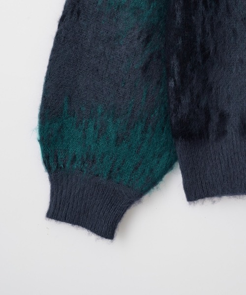 VELNUS(ベルナス)の「【VELNUS】Abstract loose shaggy design knit/アブストラクトルーズシャギーデザインニット(ニット/セーター・メンズ・ブルー/レッド/チャコールグレー・L/S/M)」の15枚目の写真
