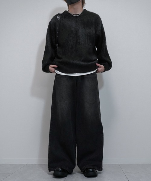 VELNUS(ベルナス)の「【VELNUS】Abstract loose shaggy design knit/アブストラクトルーズシャギーデザインニット(ニット/セーター・メンズ・ブルー/レッド/チャコールグレー・L/S/M)」の17枚目の写真