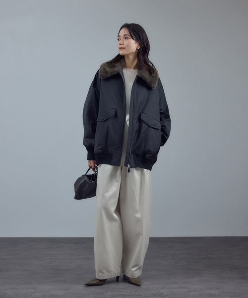 alo アロ　2way フード付きファージャケット ALO Yoga(アロー) アウター(レディース) - 海外通販のBUYMA