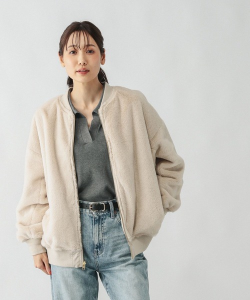 リバーシブルファーブルゾン/497161（ブルゾン）｜GLOBAL WORK