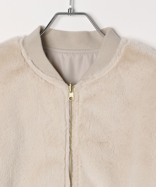 セール】リバーシブルファーブルゾン/497161（ブルゾン）｜GLOBAL WORK