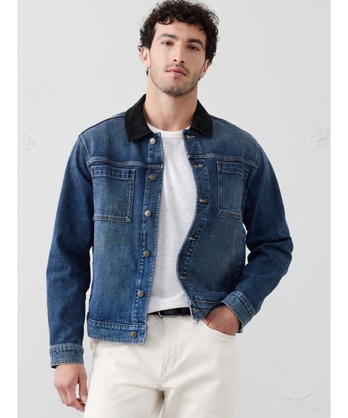 未使用バナリパデニムジャケット セール】BANANA REPUBLIC FACTORY STORE デニム トラッカー