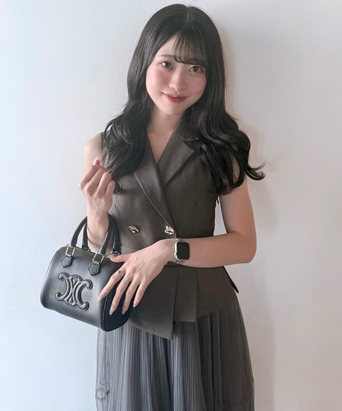 NOMAE（ノーマエ）の「テーラードジレドッキングワンピース
