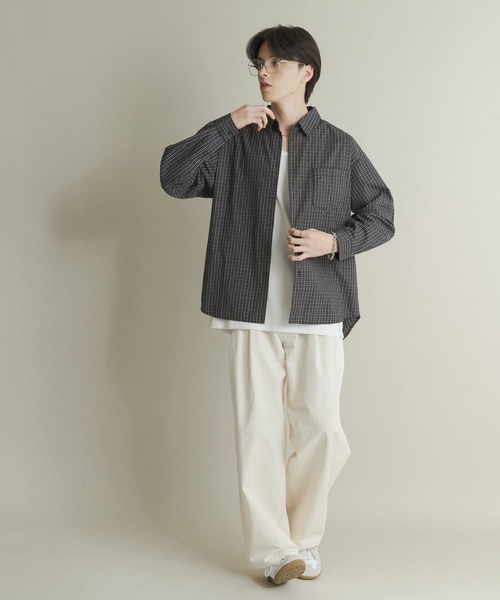 SENSE OF PLACE by URBAN RESEARCH（センスオブプレイスバイアーバンリサーチ）の「2タックワイドチノパンツ（その他パンツ・メンズ・ライトブラウン/ブラック/ライトベージュ・MEDIUM/LARGE）」の12枚目の写真