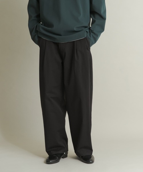 SENSE OF PLACE by URBAN RESEARCH（センスオブプレイスバイアーバンリサーチ）の「2タックワイドチノパンツ（その他パンツ・メンズ・ライトブラウン/ブラック/ライトベージュ・MEDIUM/LARGE）」の21枚目の写真