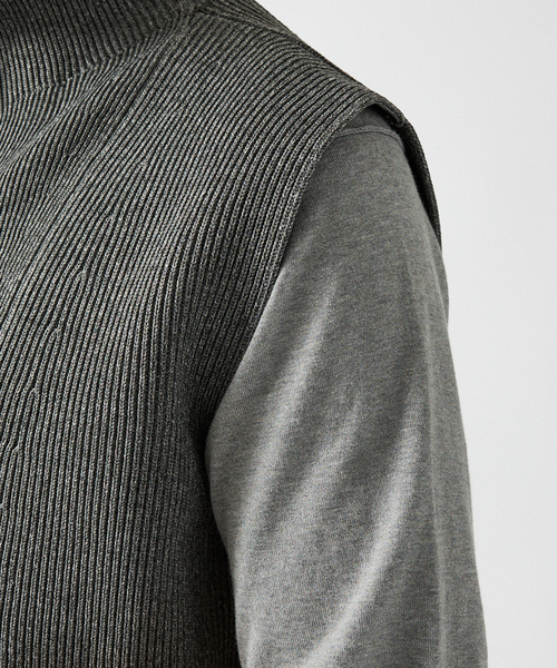 DESIGNWORKS（デザインワークス）の「【セットアップ対応】ミラノリブ ドライバーズベスト（ベスト・メンズ・ブラウン/グレー・46/48/50）」の16枚目の写真