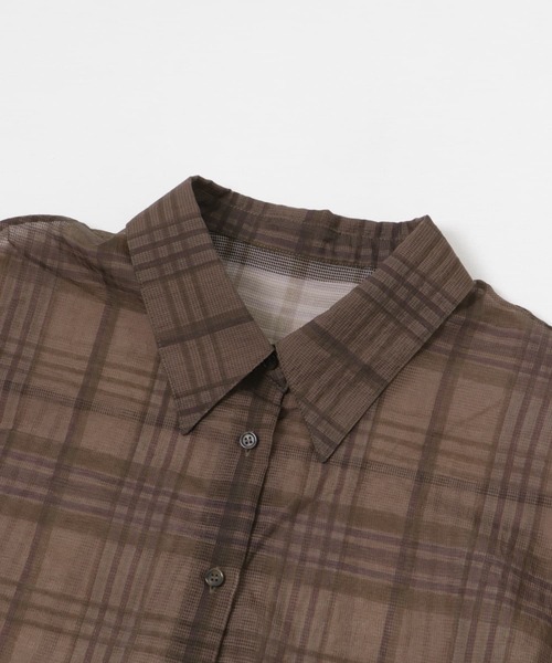 セール】シアーチェックオーバーシャツ（シャツ/ブラウス）｜URBAN