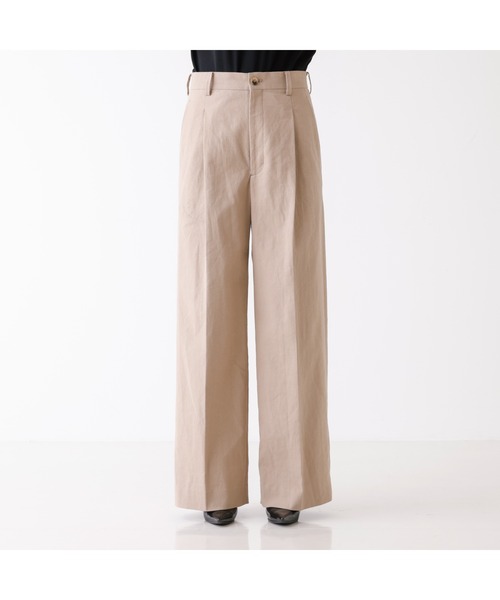 DESIGNWORKS（デザインワークス）の「リネンワイドパンツ（その他パンツ・レディース・オフホワイト/ブラック・38/36）」の20枚目の写真