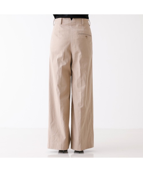 DESIGNWORKS（デザインワークス）の「リネンワイドパンツ（その他パンツ・レディース・オフホワイト/ブラック・38/36）」の22枚目の写真