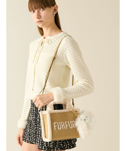 WEB・一部店舗限定カラー】ムートンロゴトートバッグ（トートバッグ