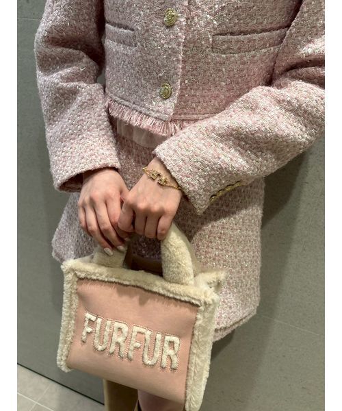 WEB・一部店舗限定カラー】ムートンロゴトートバッグ（トートバッグ