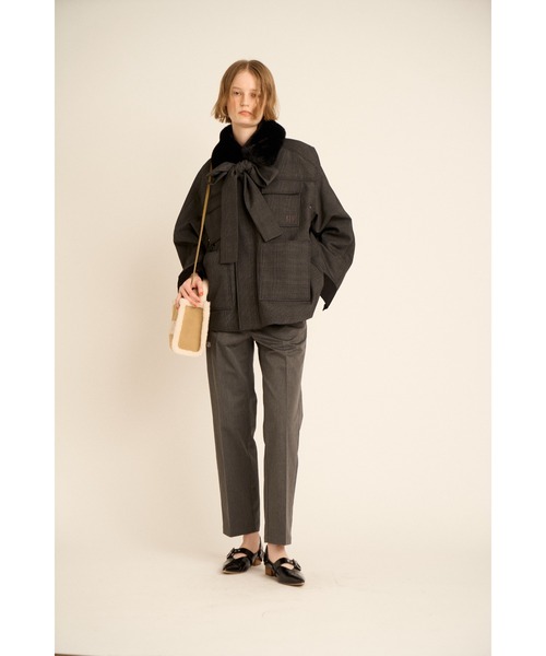 WEB・一部店舗限定カラー】ムートンロゴトートバッグ（トートバッグ