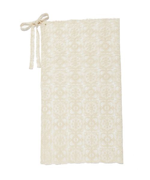 FRAY I.D（フレイアイディー）の「レースラップスカーフ（バンダナ/スカーフ・レディース・ブラック/アイボリー・F）」の4枚目の写真