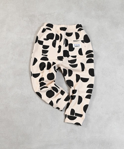 MARKEY'S（マーキーズ）の「ソウガラサルエルロングパンツ（スウェットパンツ・キッズ・ネイビー/ストライプ/ベージュ系その他/ホワイト系その他/オレンジ系その他/ブラック系その他・80/90/95/100/110/120/130）」の2枚目の写真