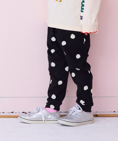 MARKEY'S（マーキーズ）の「ソウガラサルエルロングパンツ（スウェットパンツ・キッズ・ネイビー/ストライプ/ベージュ系その他/ホワイト系その他/オレンジ系その他/ブラック系その他・80/90/95/100/110/120/130）」の3枚目の写真