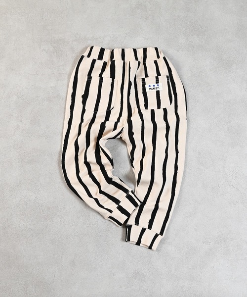 MARKEY'S（マーキーズ）の「ソウガラサルエルロングパンツ（スウェットパンツ・キッズ・ネイビー/ストライプ/ベージュ系その他/ホワイト系その他/オレンジ系その他/ブラック系その他・80/90/95/100/110/120/130）」の6枚目の写真