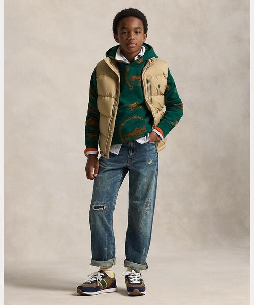POLO RALPH LAUREN CHILDRENSWEAR(ポロ ラルフ ローレン チルドレンズウェア)の「キルテッド ダウン ベスト(ダウンベスト・キッズ・ブラウン系3・L/XL/S/M)」の4枚目の写真