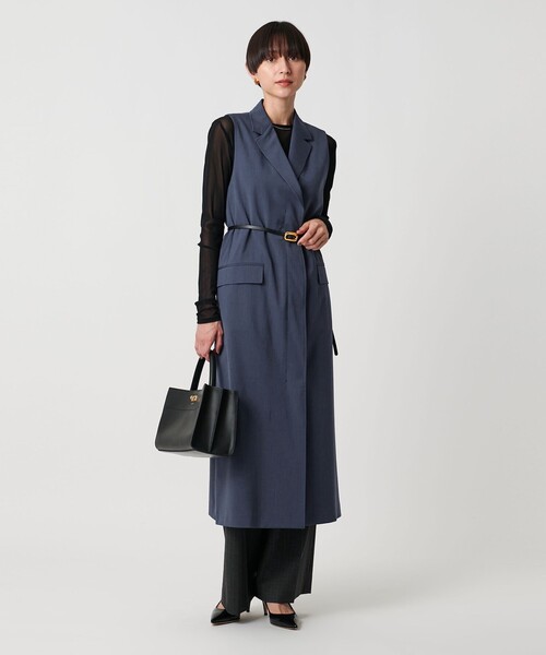 UNITED ARROWS(ユナイテッドアローズ)の「REOPEL ワンピース ‐ウォッシャブル‐(ワンピース・レディース・ベージュ/ネイビー・FREE)」の6枚目の写真