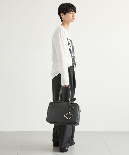 BARNYARDSTORM（バンヤードストーム）の「BARNYARDSTORM / CITY SCAPEフォトロンT / 吸水速乾【WEB限定カラー】（Tシャツ/カットソー・レディース・ベージュ/ホワイト/チャコール・FREE）」の20枚目の写真