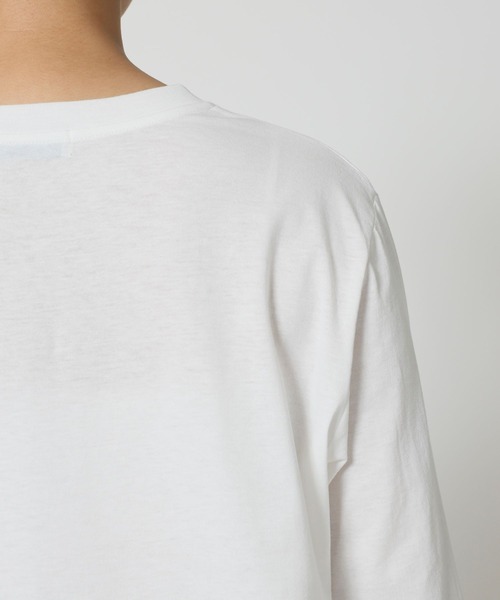 BARNYARDSTORM（バンヤードストーム）の「BARNYARDSTORM / CITY SCAPEフォトロンT / 吸水速乾【WEB限定カラー】（Tシャツ/カットソー・レディース・ベージュ/ホワイト/チャコール・FREE）」の13枚目の写真