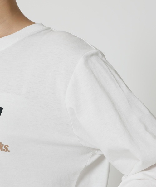 BARNYARDSTORM（バンヤードストーム）の「BARNYARDSTORM / CITY SCAPEフォトロンT / 吸水速乾【WEB限定カラー】（Tシャツ/カットソー・レディース・ベージュ/ホワイト/チャコール・FREE）」の16枚目の写真