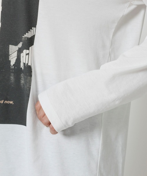 BARNYARDSTORM（バンヤードストーム）の「BARNYARDSTORM / CITY SCAPEフォトロンT / 吸水速乾【WEB限定カラー】（Tシャツ/カットソー・レディース・ベージュ/ホワイト/チャコール・FREE）」の17枚目の写真