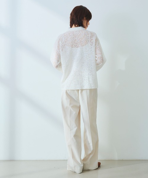 CROSS FUNCTION（クロスファンクション）の「《UV/吸水速乾》エブ楽 タックワイドパンツ【CROSS FUNCTION/クロスファンクション】（チノパンツ・レディース・ブラック/ベージュ/オフホワイト・LL/M/L）」の17枚目の写真