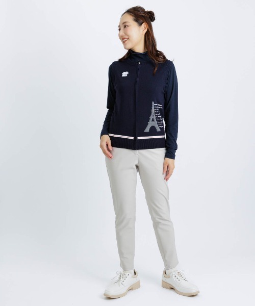 Picone CLUB(ピッコーネクラブ)の「バックボーダーニットベスト(ベスト・レディース・ネイビー/グリーン/ダークネイビー・S/M)」の12枚目の写真