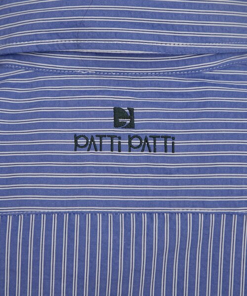 CIAOPANIC TYPY（チャオパニックティピー）の「【PATTIPATTI】ユニセックスオーバーシャツ（シャツ/ブラウス・メンズ・ブルー/ネイビー/ダークブルー/ホワイト・MEDIUM/LARGE）」の6枚目の写真