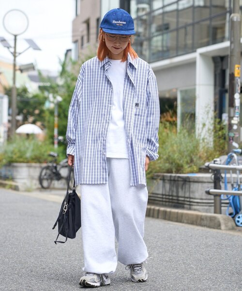 CIAOPANIC TYPY（チャオパニックティピー）の「【PATTIPATTI】ユニセックスオーバーシャツ（シャツ/ブラウス・メンズ・ブルー/ネイビー/ダークブルー/ホワイト・MEDIUM/LARGE）」の8枚目の写真