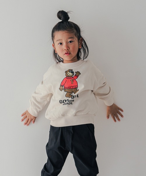 FOV（フォブ）の「フォブ F/B BEAR ビッグトレーナー（スウェット・キッズ・チャコールグレー/トップグレー/アイボリー・130cm/120cm/110cm/100cm/90cm）」の2枚目の写真