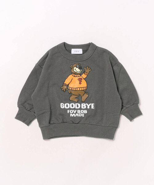 FOV（フォブ）の「フォブ F/B BEAR ビッグトレーナー（スウェット・キッズ・チャコールグレー/トップグレー/アイボリー・130cm/120cm/110cm/100cm/90cm）」の20枚目の写真