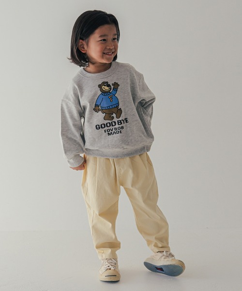 FOV（フォブ）の「フォブ F/B BEAR ビッグトレーナー（スウェット・キッズ・チャコールグレー/トップグレー/アイボリー・130cm/120cm/110cm/100cm/90cm）」の13枚目の写真