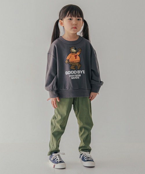 FOV（フォブ）の「フォブ F/B BEAR ビッグトレーナー（スウェット・キッズ・チャコールグレー/トップグレー/アイボリー・130cm/120cm/110cm/100cm/90cm）」の10枚目の写真