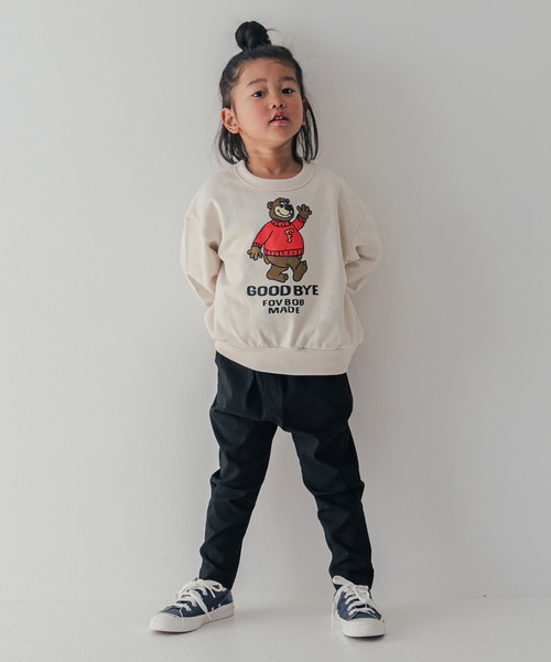 FOV（フォブ）の「フォブ F/B BEAR ビッグトレーナー（スウェット・キッズ・チャコールグレー/トップグレー/アイボリー・130cm/120cm/110cm/100cm/90cm）」の7枚目の写真