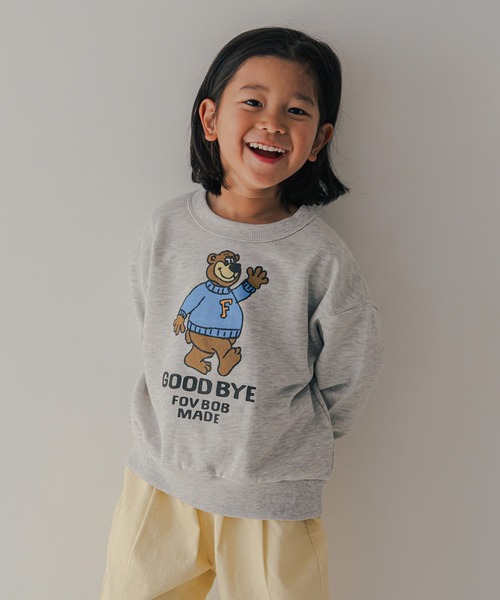 FOV（フォブ）の「フォブ F/B BEAR ビッグトレーナー（スウェット・キッズ・チャコールグレー/トップグレー/アイボリー・130cm/120cm/110cm/100cm/90cm）」の15枚目の写真