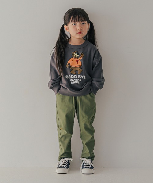 FOV（フォブ）の「フォブ F/B BEAR ビッグトレーナー（スウェット・キッズ・チャコールグレー/トップグレー/アイボリー・130cm/120cm/110cm/100cm/90cm）」の12枚目の写真