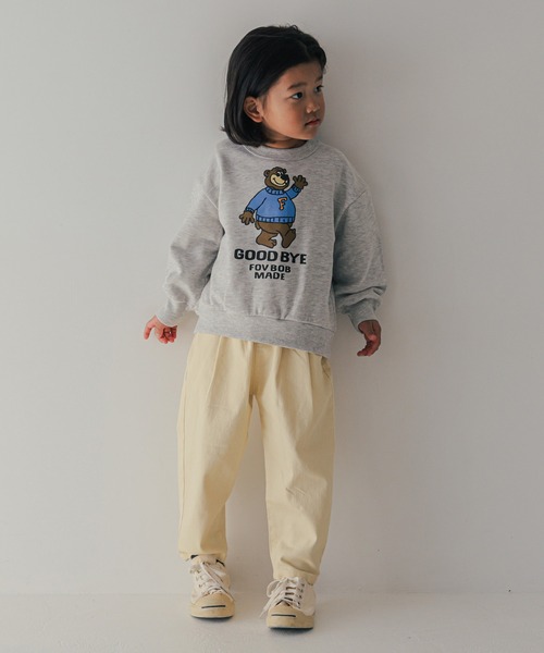 FOV（フォブ）の「フォブ F/B BEAR ビッグトレーナー（スウェット・キッズ・チャコールグレー/トップグレー/アイボリー・130cm/120cm/110cm/100cm/90cm）」の16枚目の写真