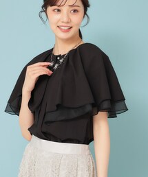 Sunauna（スーナウーナ）の「【フェミニン】ケープカラーブラウス（シャツ/ブラウス）」