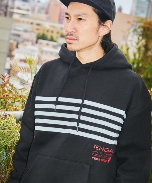 TENGA(テンガ)の「Tenga x Y.E.S Stripe Hoodie Black(パーカー・メンズ・ブラック・X-LARGE/LARGE/MEDIUM)」の5枚目の写真
