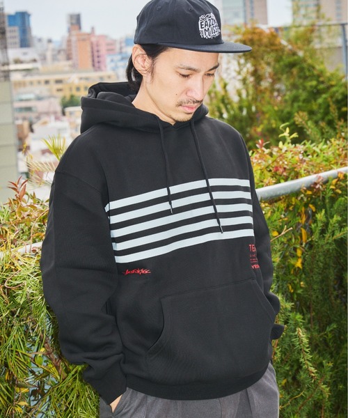 TENGA(テンガ)の「Tenga x Y.E.S Stripe Hoodie Black(パーカー・メンズ・ブラック・X-LARGE/LARGE/MEDIUM)」の6枚目の写真