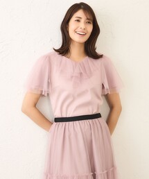 セール】バックリボン ボーダーチュニック（Tシャツ/カットソー）｜TO