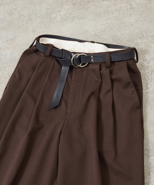 PADRONE（パドローネ）の「PADRONE パドローネ / LEATHER RING BELT モストロレザーダブルリングベルト / PA9995-5015（ベルト・メンズ・ブラック・FREE）」の10枚目の写真