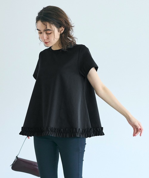 フリルヘムAライントップス（Tシャツ/カットソー）｜coca（coca